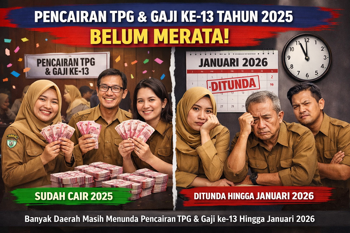 Ini Dia Alasan Penyebab TPG THR, TPG 100 Persen dan Gaji 13 Guru Belum Cair