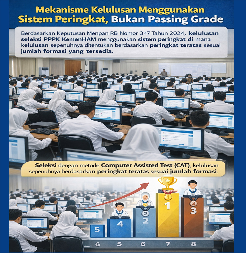Seleksi CAT PPPK Kemenham 2026 Tidak Pakai Passing Grade Tapi Diganti Ini