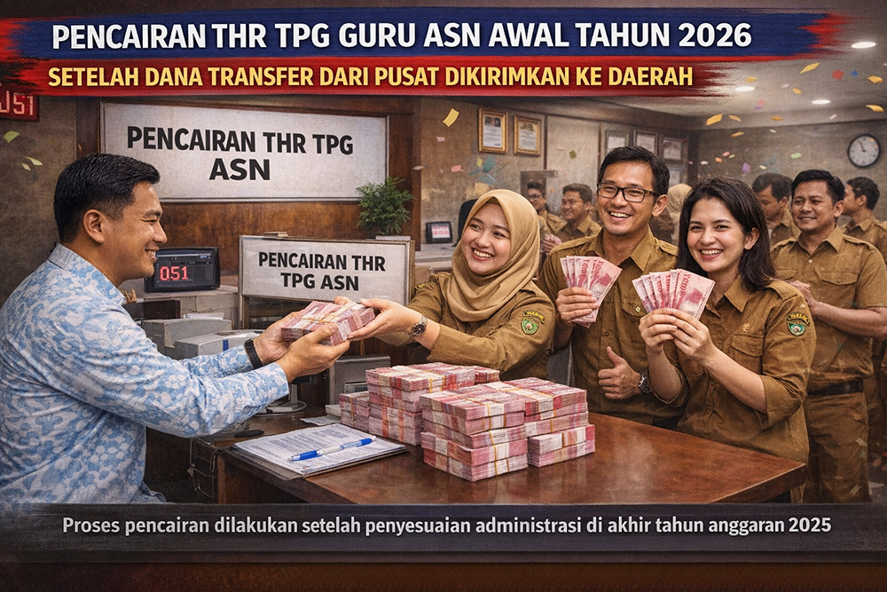 Daerah yang Mencairkan TPG THR, TPG 100 Persen Guru Januari 2026 Ini