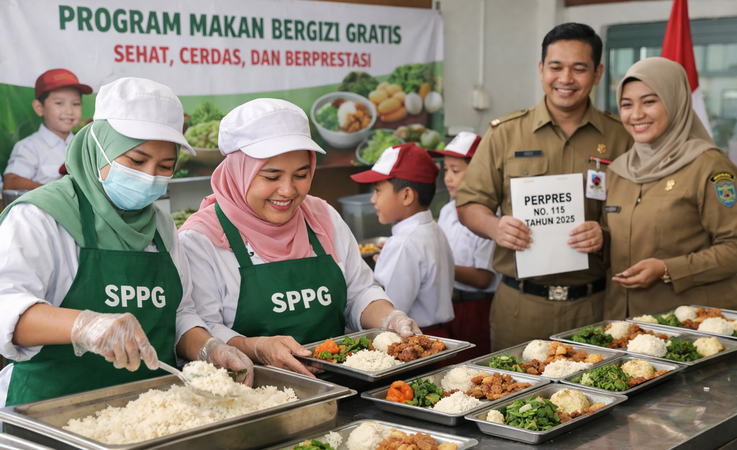 Status pegawai SPPG tak lagi abu-abu. Perpres MBG 2025 memberi kepastian hukum dan peluang PPPK bagi tenaga gizi.