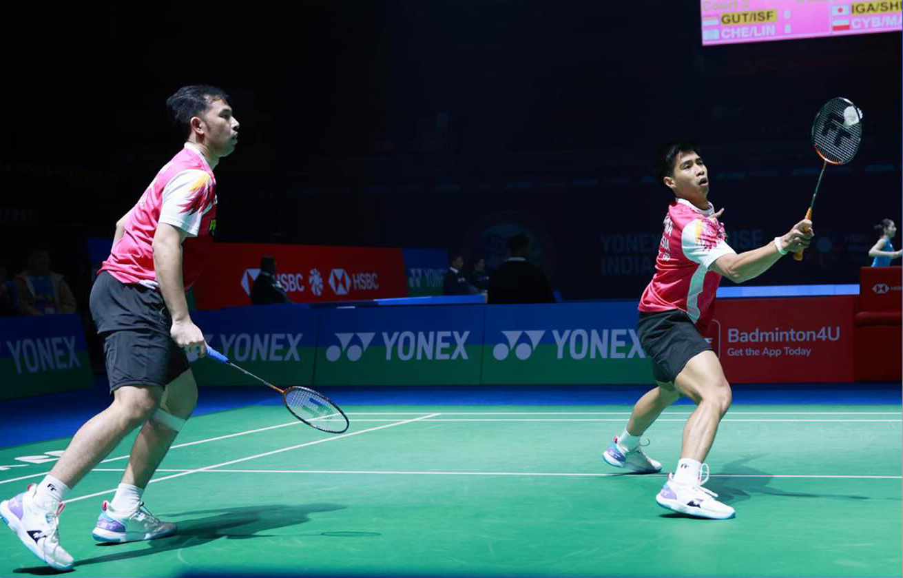 Sabar Karyaman Gutama/Moh Reza Pahlevi Isfahani melaju ke babak 16 besar India Open 2026 setelah menang atas wakil Taiwan Chen Zhi Ray/Lin Yu Chieh 21-13, 21-8.