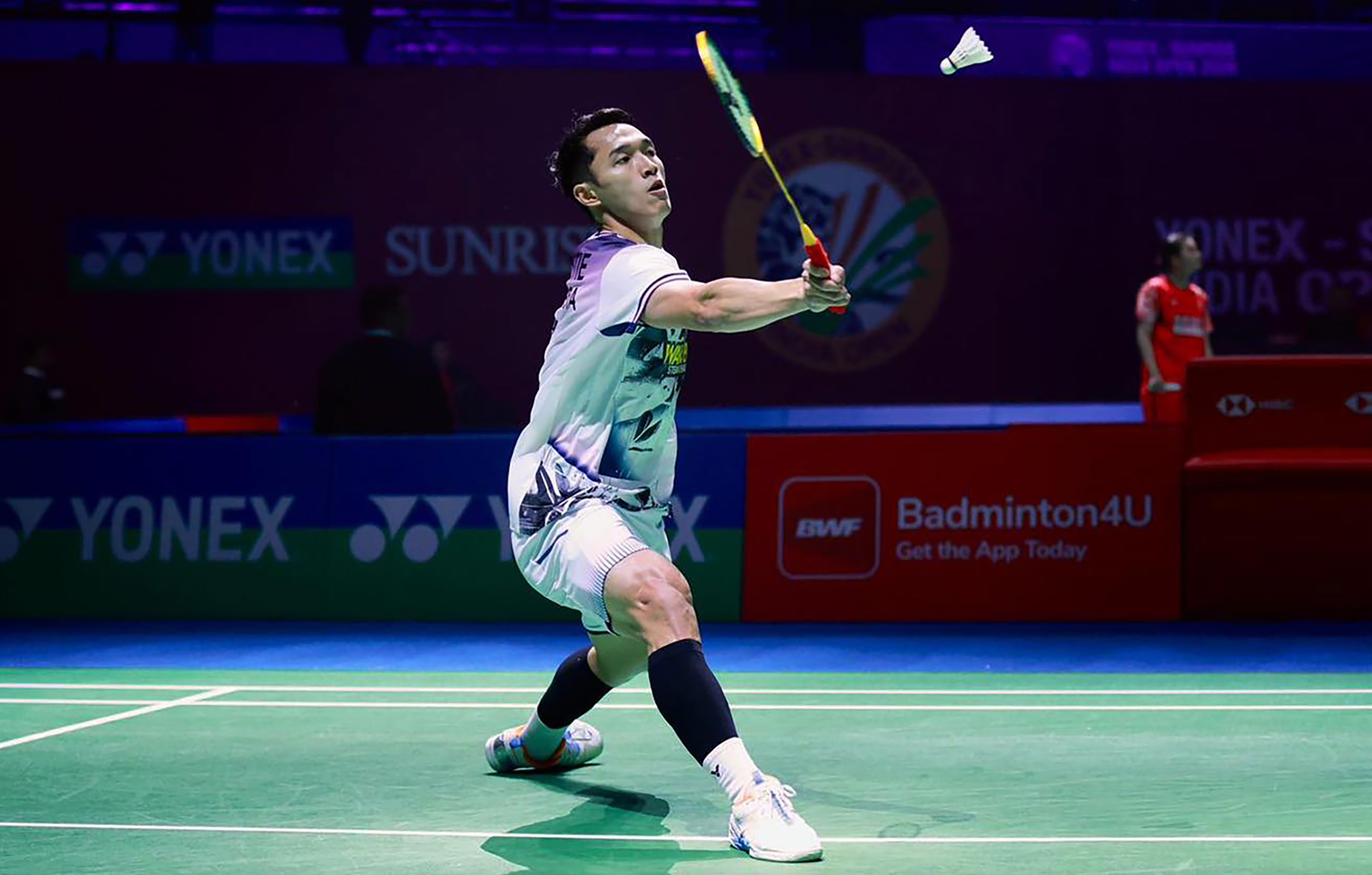 Jonatan Christie melangkah ke babak 16 besar India Open 2026 usai mengalahkan wakil Singapura Jia Heng Jason Teh 21-16, 21-10.