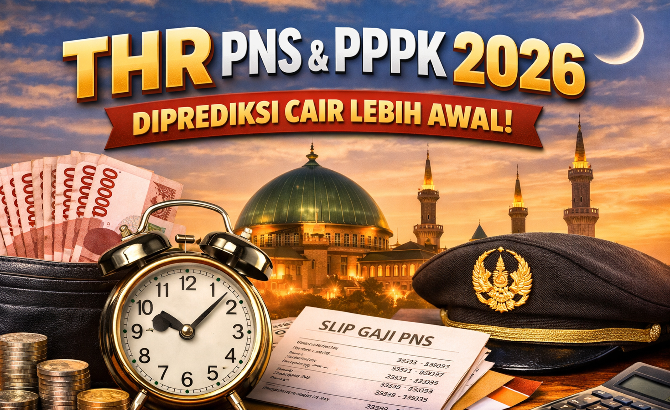 THR PNS dan PPPK 2026 kapan cair? Ini prediksi jadwal pencairan, komponen THR, dan informasi resmi pemerintah jelang Lebaran.