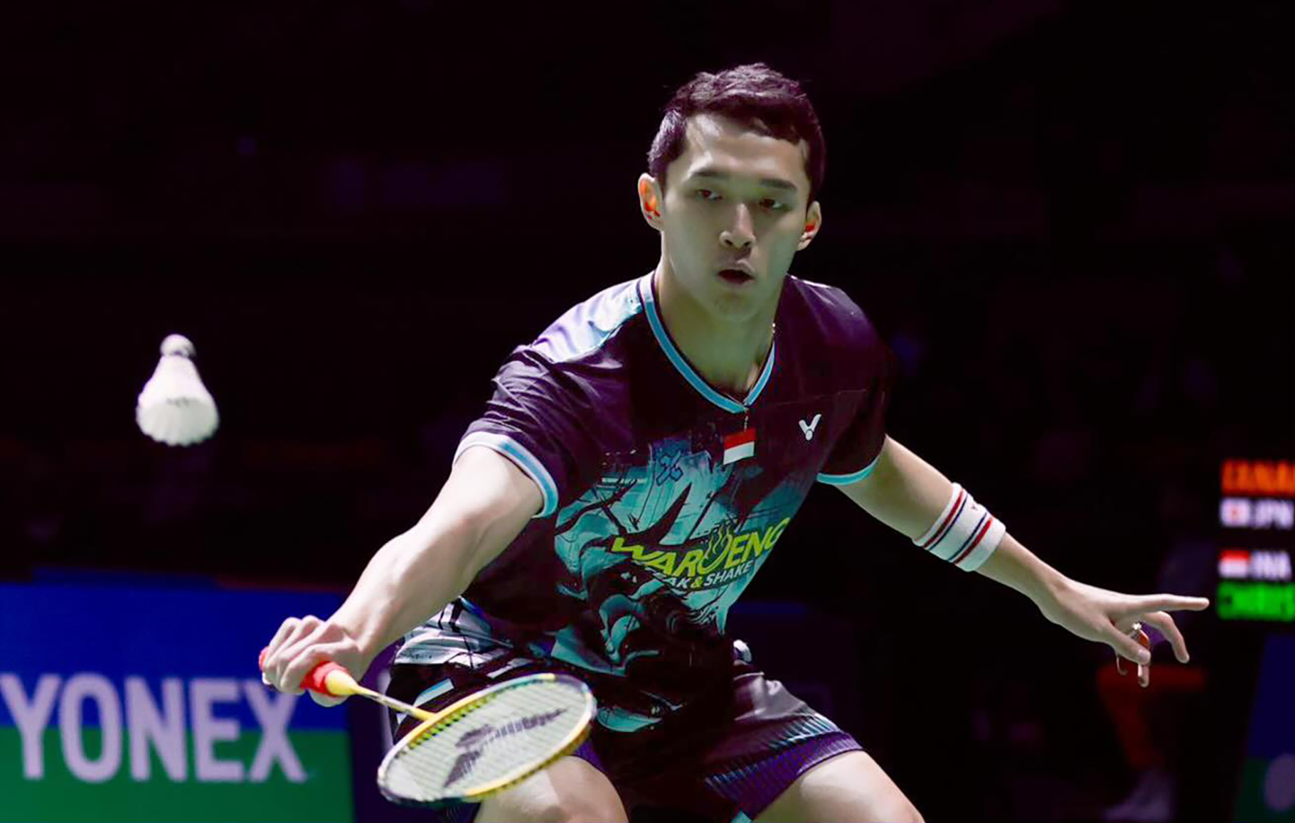 Jonatan Christie melaju ke babak perempatfinal India Open 2026 setelah mengandaskan wakil Jepang, Yushi Tanaka 21-15, 21-19.