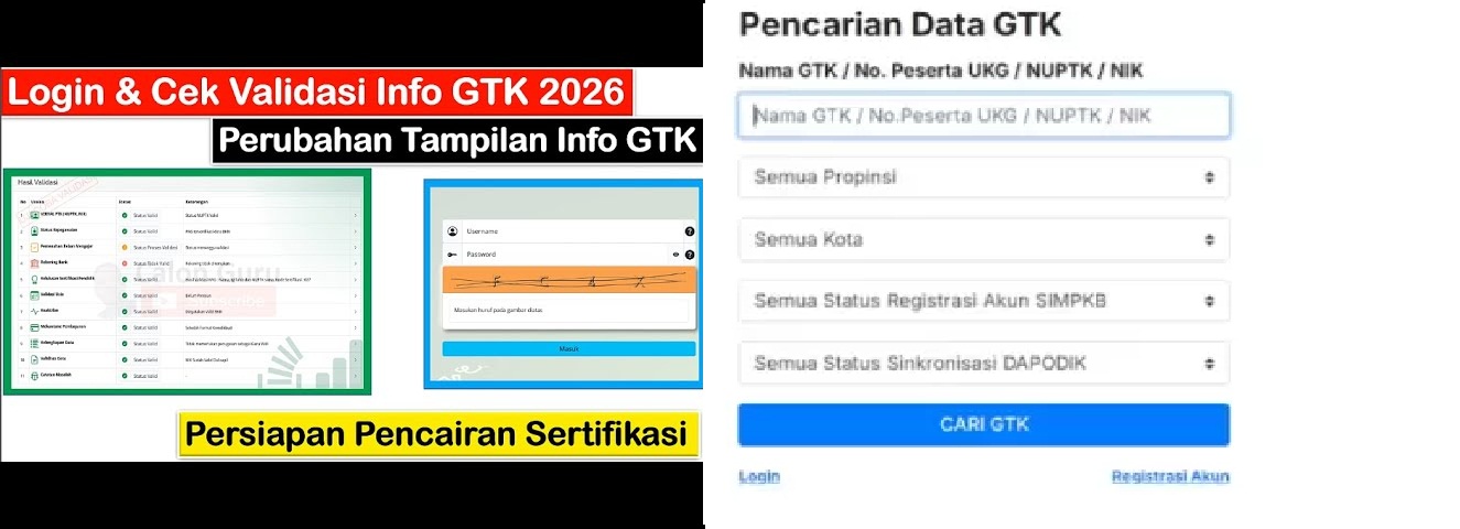 Cek Info GTK 2026 sekarang untuk memastikan data valid dan tunjangan guru cair tepat waktu. Berikut langkah-langkah lengkapnya.