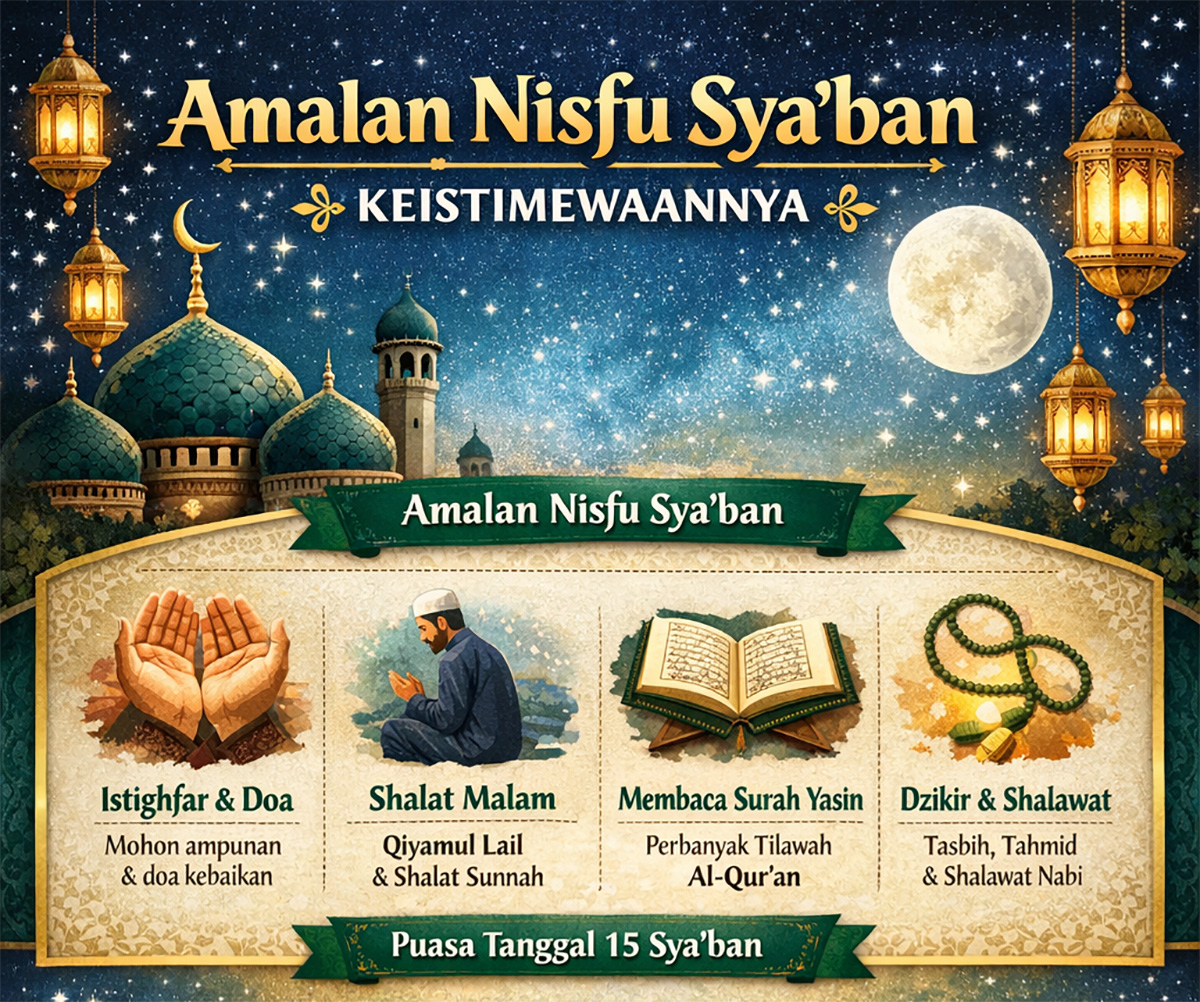 Malam Nisfu Syaban 2026 Kapan? Ini Jadwal, Amalan dan Keistimewaannya