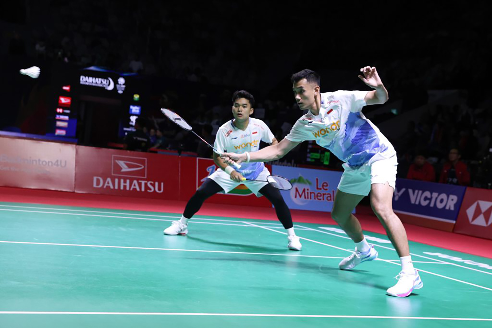 Leo Rolly Carnando akan menghadapi rekan sesama pelatnas Fajar Alfian/Muhammad Shohibul Fikri di babak 16 besar Indonesia Masters 2026.