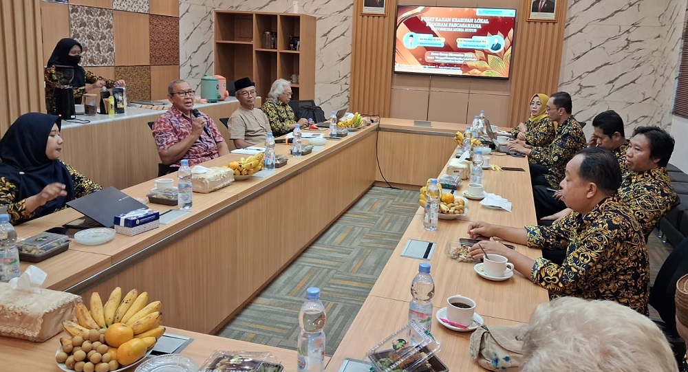 FGD Penguatan Kearifan Lokal yang diselenggarakan Program Pascasarjana Universitas Muria Kudus, Selasa (20/1/2026).