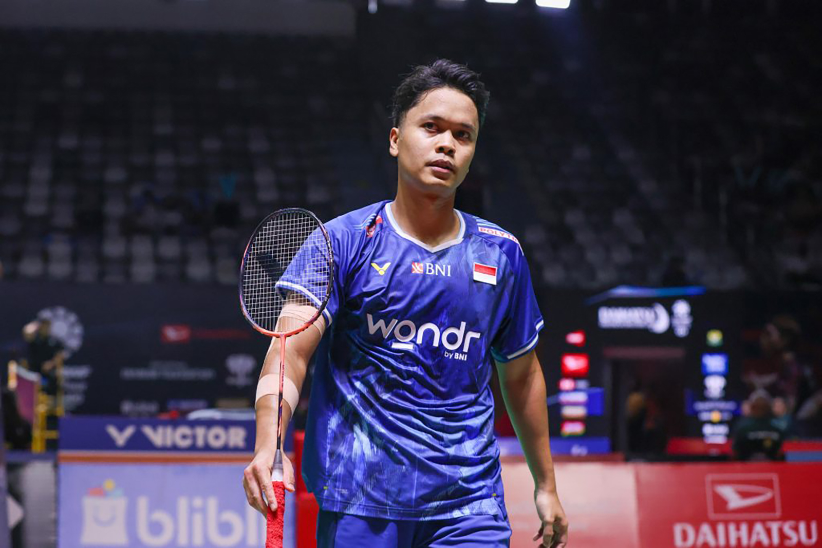 Anthony Sinisuka Ginting akan berebut tiket ke babak 16 besar Indonesia Masters 2026 melawan wakil Belgia, Julien Carraggi.