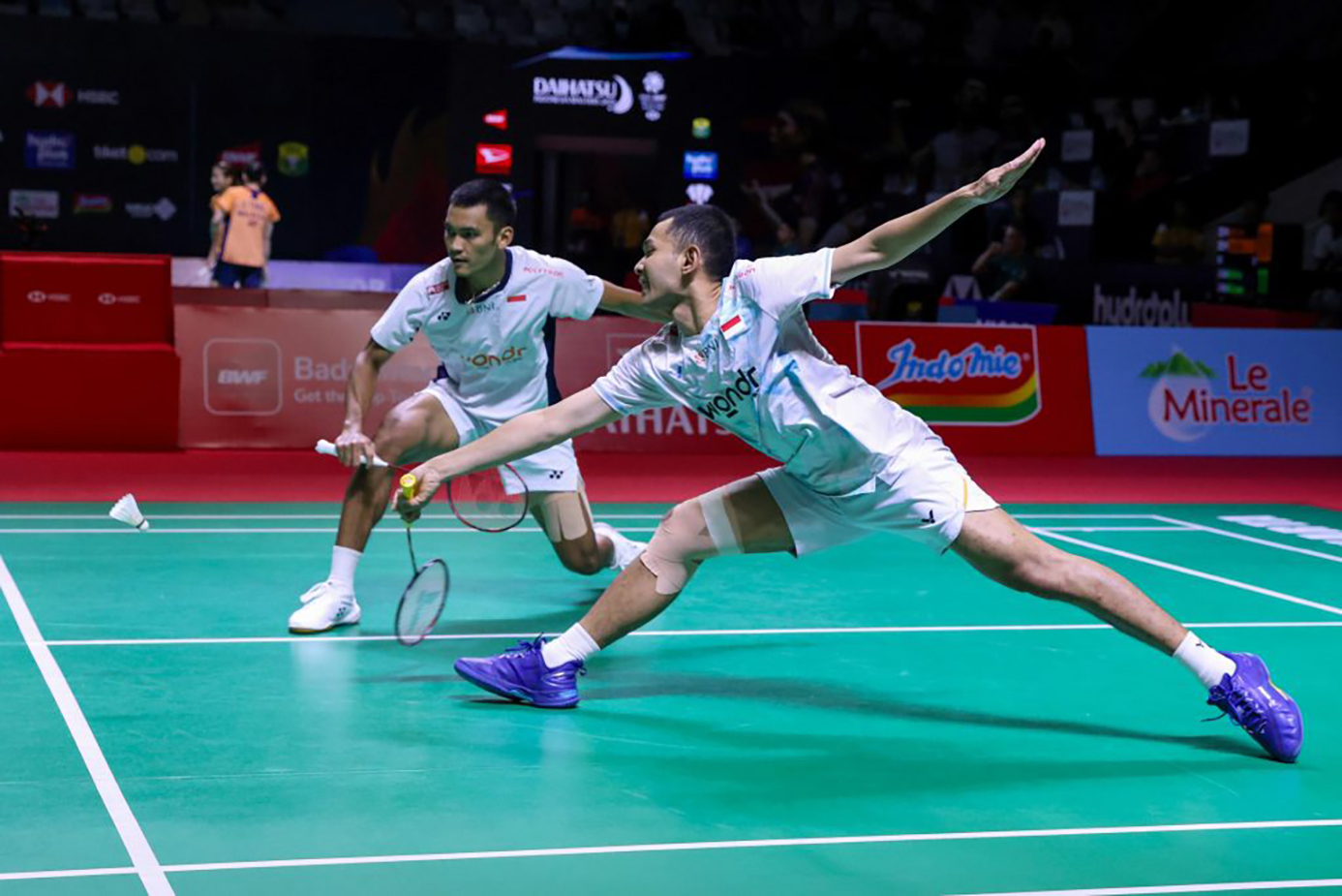 Fajar Alfian/Muhammad Shohibul Fikri akan menghadapi rekan di pelatnas Leo Rolly Carnando/Bagas Maulana di babak 16 besar Indonesia Masters 2026.