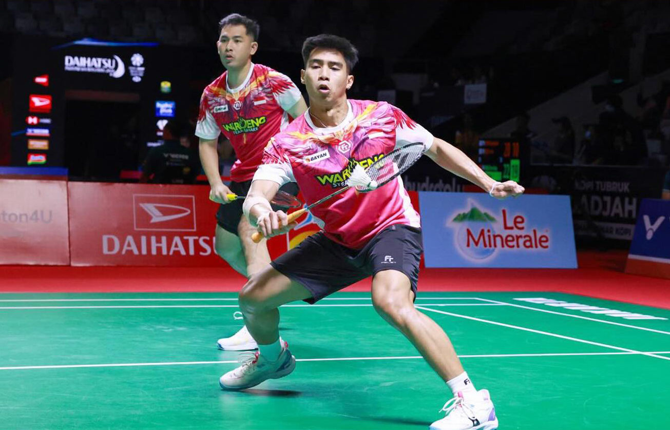 Sabar Karyaman Gutama/Moh Reza Pahlevi Isfahani menang rubber game 19-21, 21-16, 21-17 atas Nur Mohd Azriyn Ayub Azriyn/Tan Wee Kiong (Malaysia).