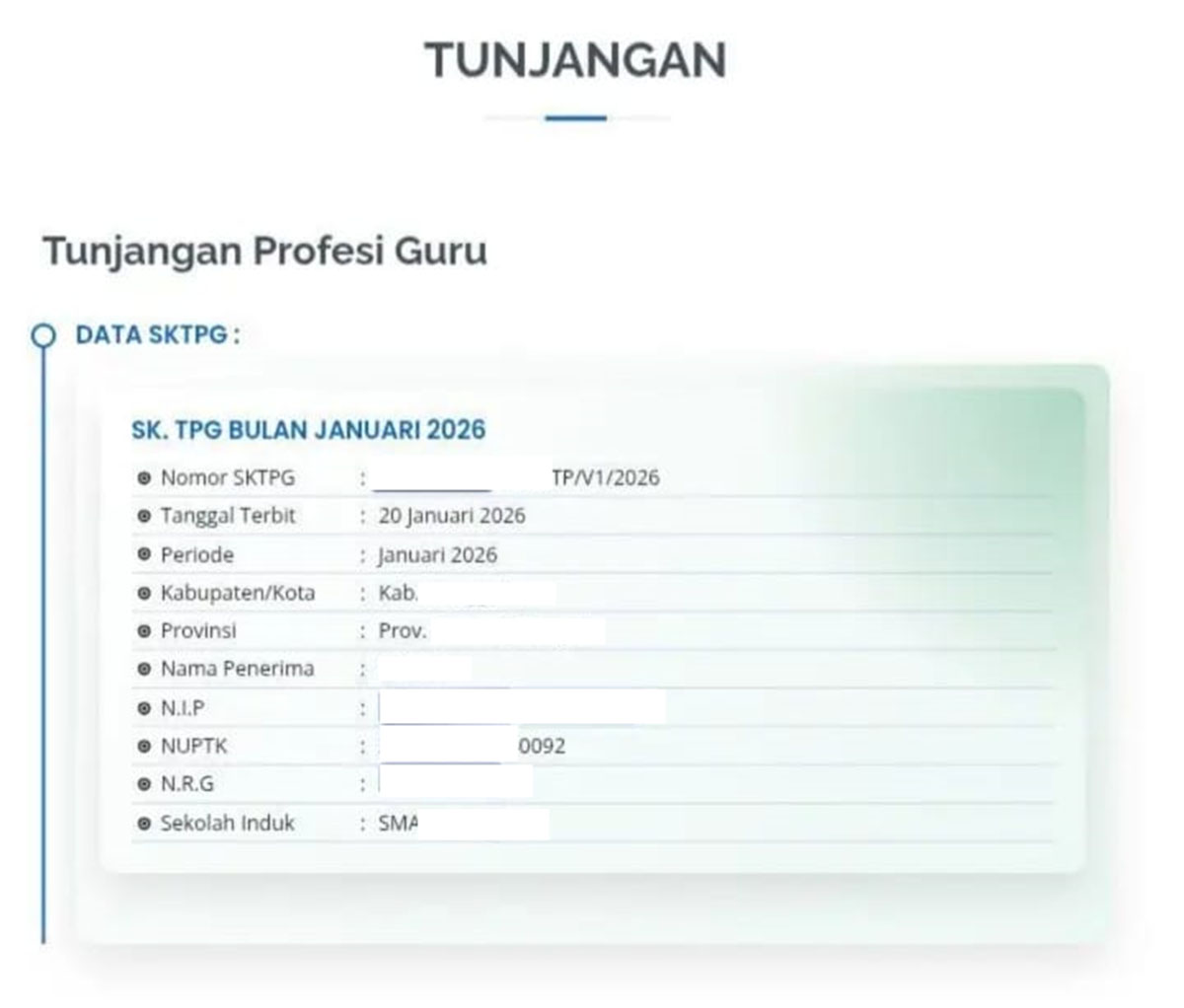 SKTP 20 Januari 2026 Terbit, Cara Guru Memastikan Pembayaran TPG Januari Masuk