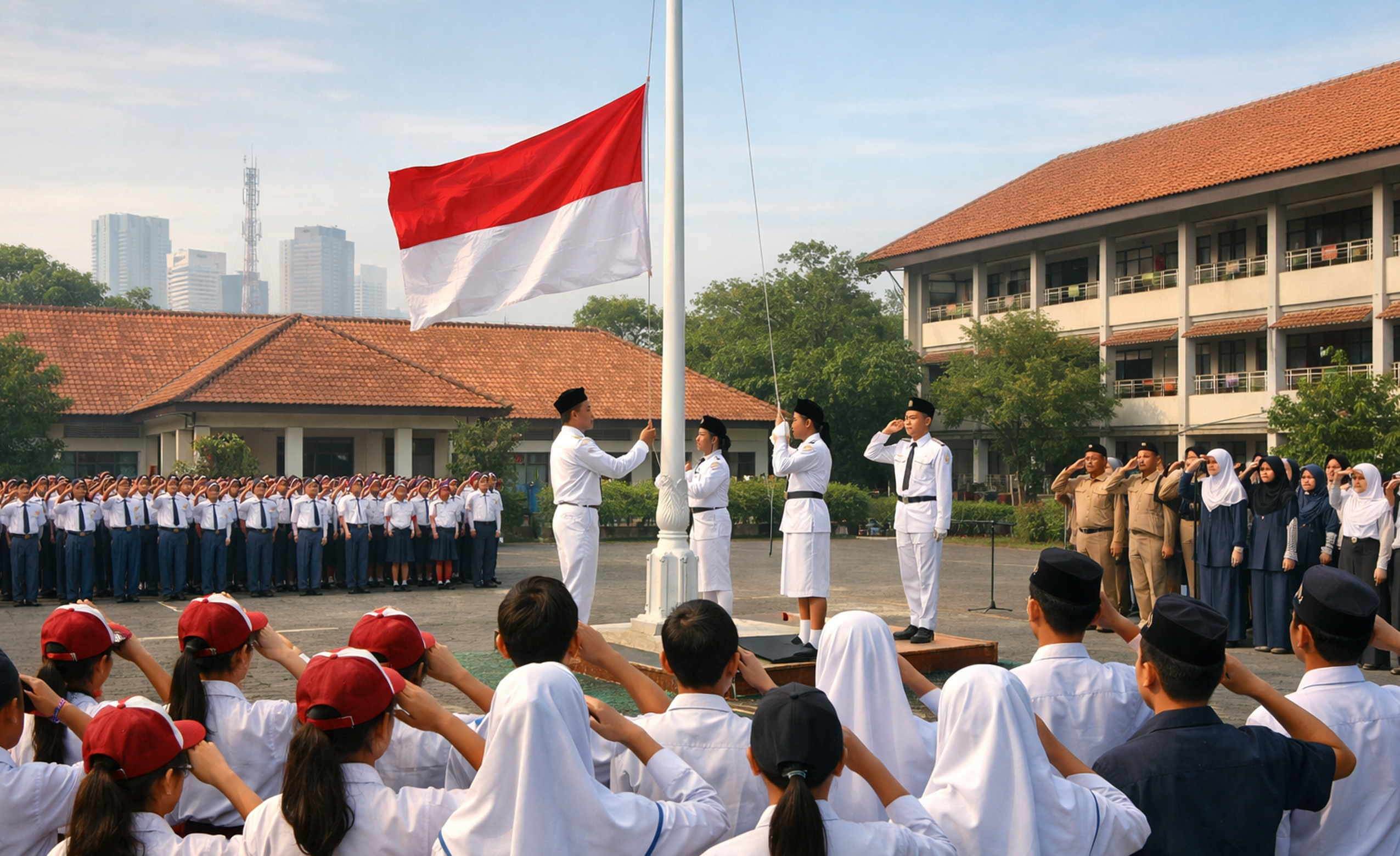 Surat Edaran Nomor 4 Tahun 2026 mewajibkan upacara bendera setiap Senin pagi di sekolah. Simak alasan pemerintah dan dampaknya bagi siswa.