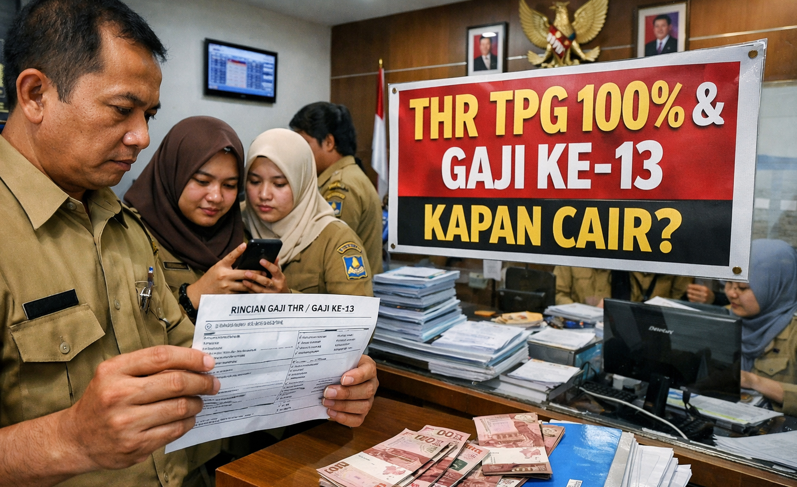 Pencairan THR TPG guru ASN daerah masih tertahan? Ini batas akhir, dasar hukum, dan solusi resmi dari pemerintah.