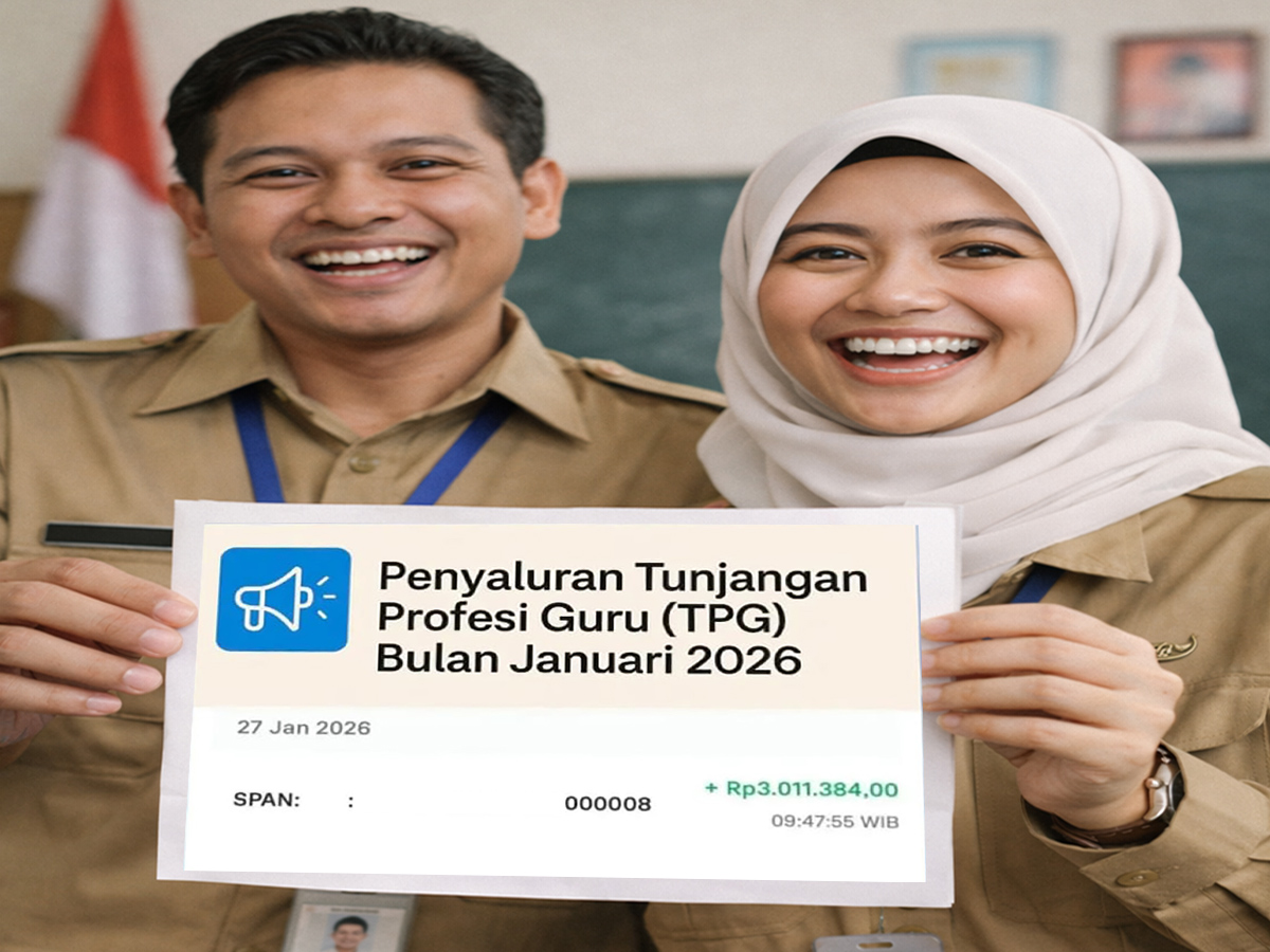 SKTP 20-31 Januari Terbit, Daftar Daerah yang Sudah Cairkan TPG 2026 Guru Tahap 1