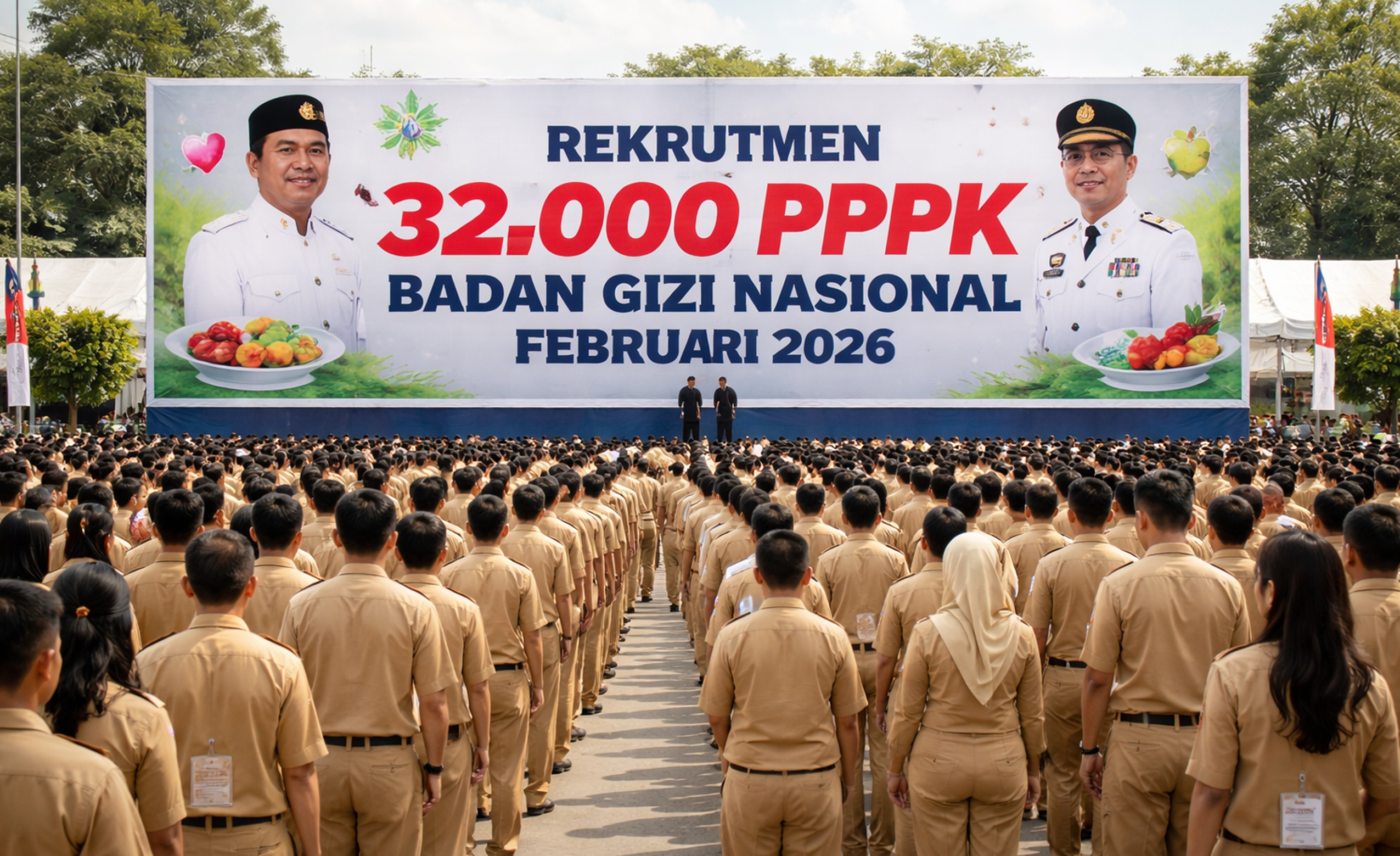 Update PPPK 2026: Pemerintah fokus gizi nasional dengan pengangkatan 32 ribu PPPK BGN Februari 2026.