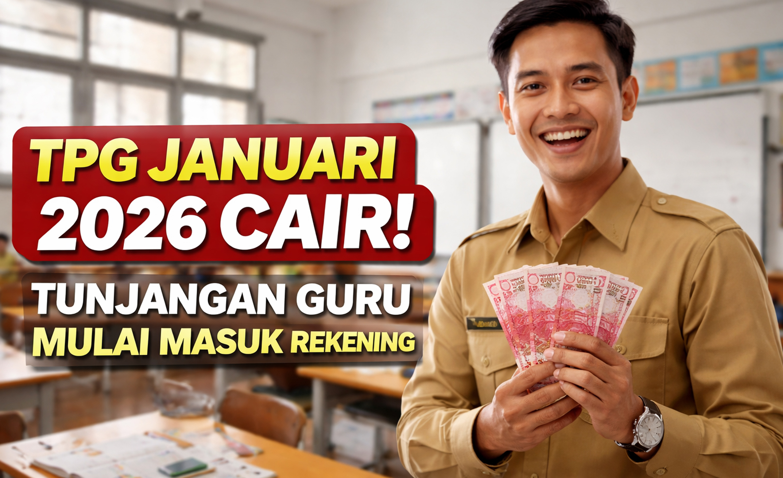 TPG Januari 2026 belum cair? Ini penjelasan lengkap jadwal resmi pencairan, validasi Dapodik, SKTP, dan sistem pembayaran bulanan terbaru.