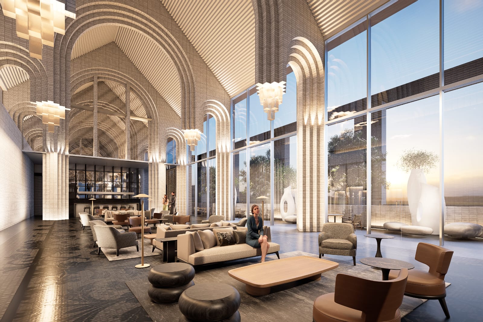 Gambaran desain Restaurant & bar Soeara Langit di KoenoKoeni Hotel Semarang.