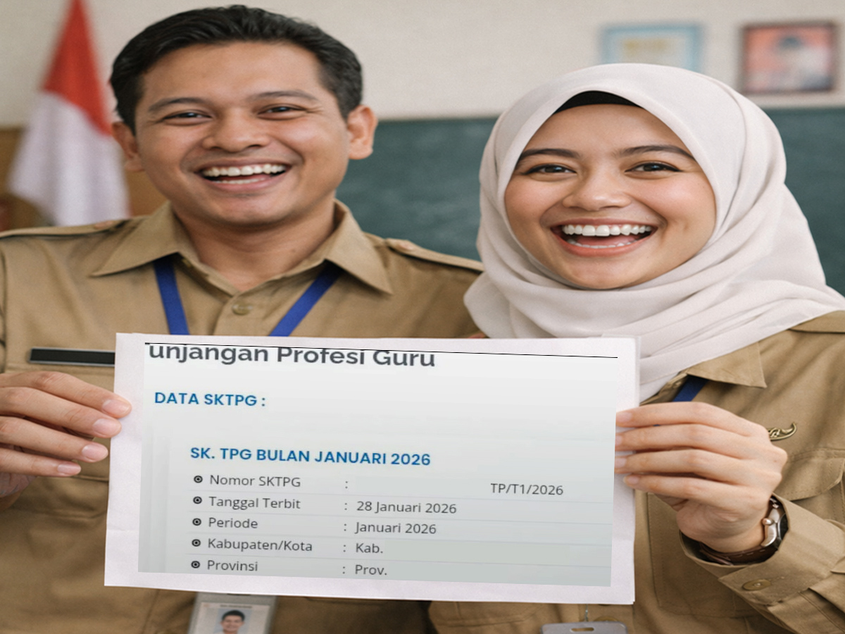 SKTP 20-31 Januari Terbit, Tips Agar Pencairan TPG Bulanan 2026 Guru Cepat
