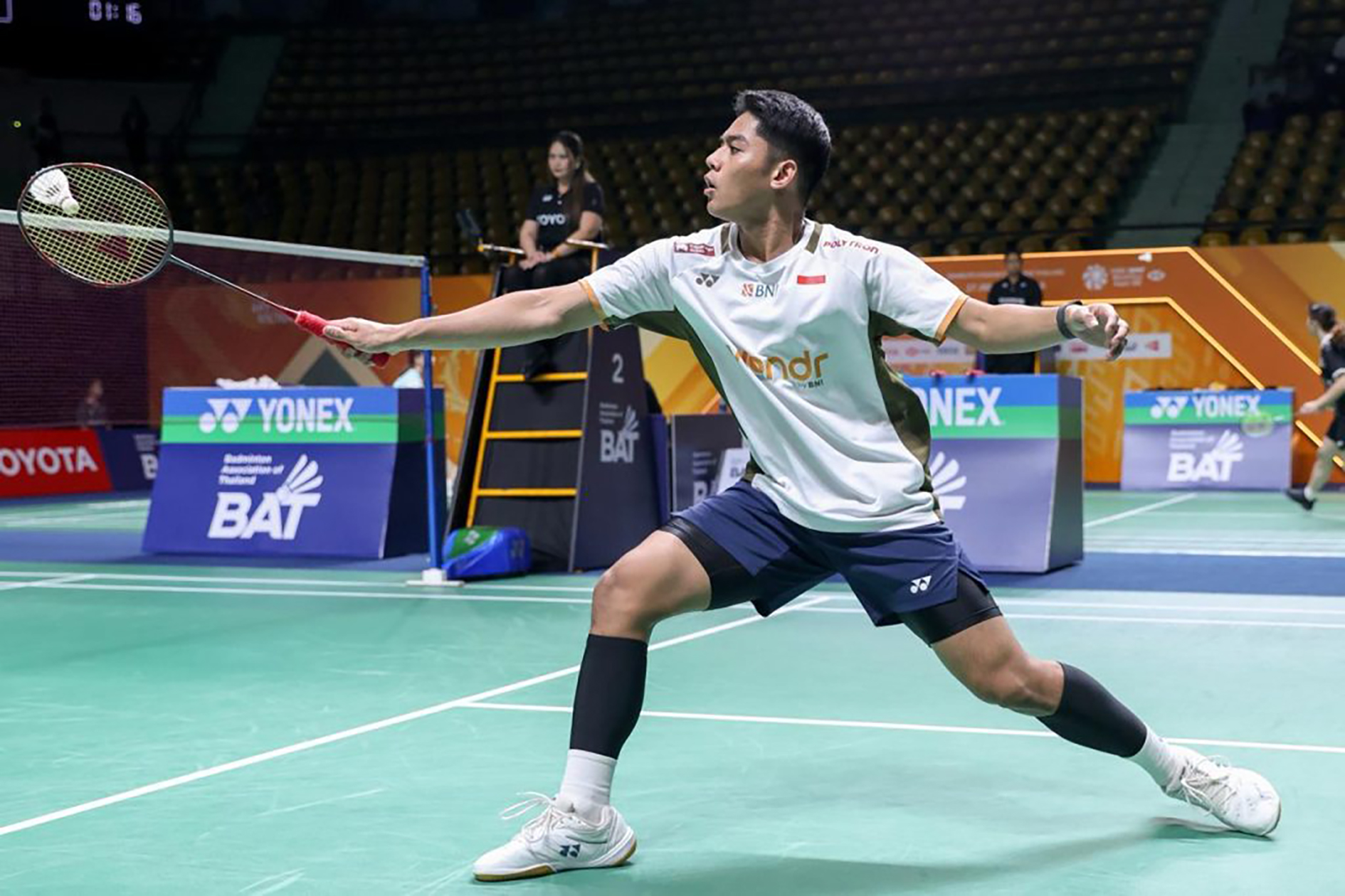 Moh Zaki Ubaidillah akan berebut tiket ke babak final Thailand Masters 2026 dengan menghadapi Alwi Farhan.