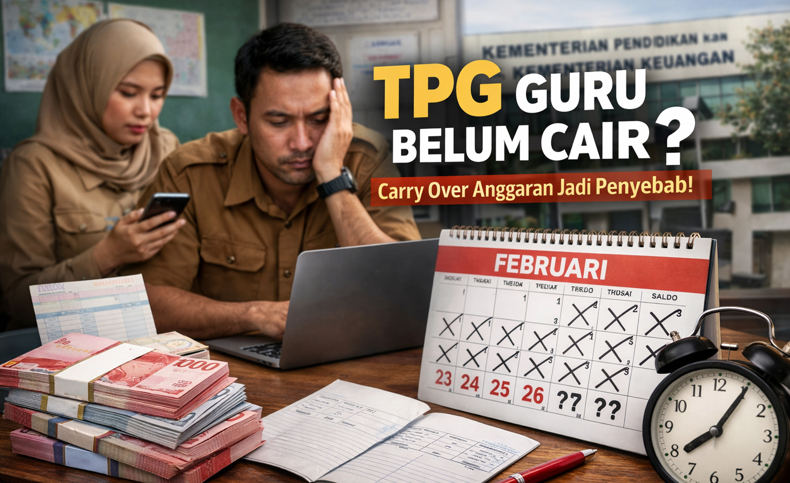 TPG guru masuk carry over? Ini alasan keterlambatan tunjangan sertifikasi guru TW3 dan TW4 serta tips agar pencairan lancar.