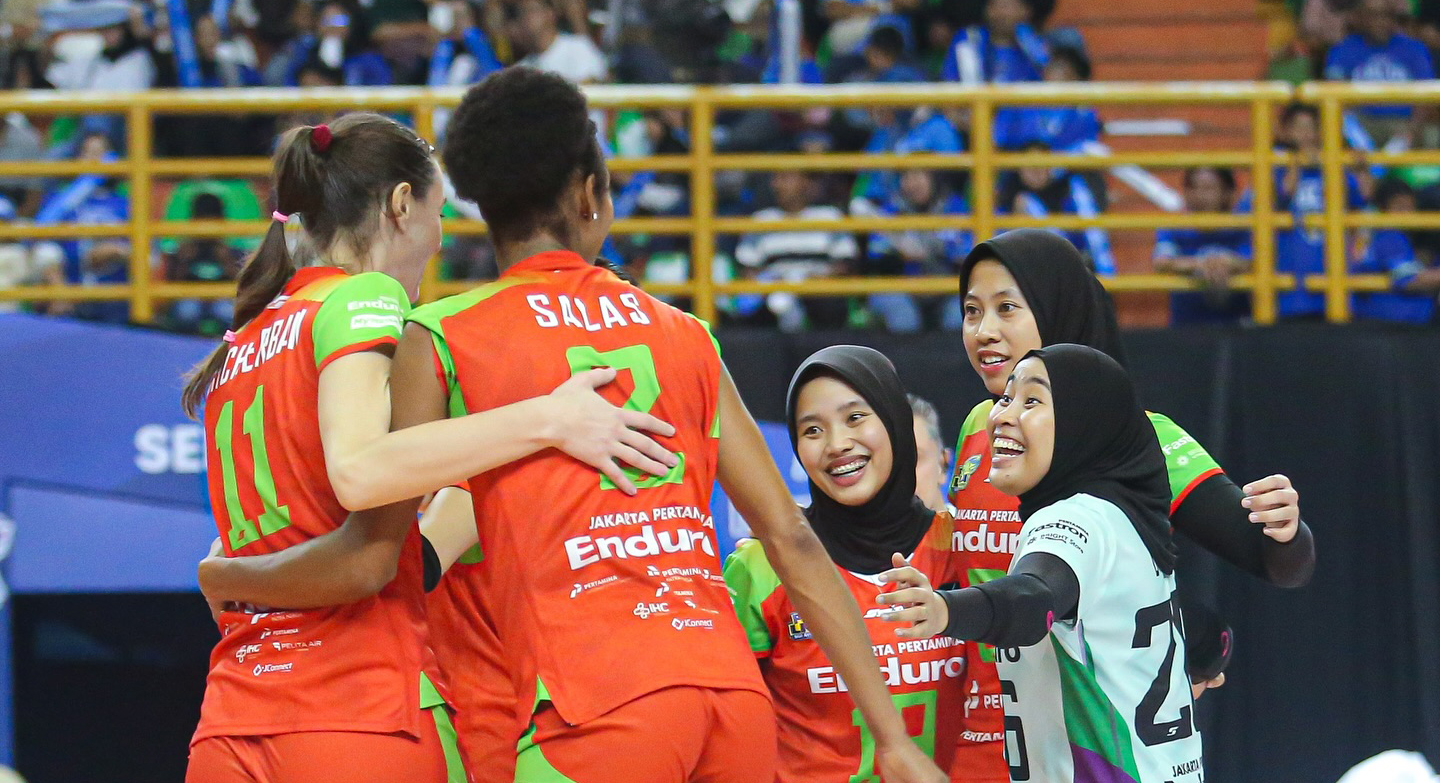 Jakarta Pertamina Enduro mematok target tinggi saat berlaga di kandang sendiri di GOR Ken Arok, Malang pada 5-8 Februari 2026.