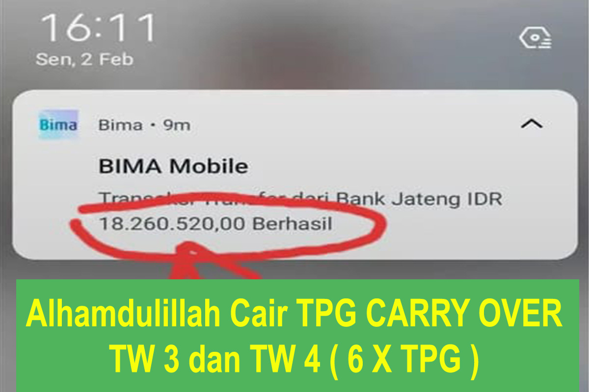 TPG TW 3 dan TW 4 Carry Over Guru Cair Hingga Belasan Juta Ini Syaratnya