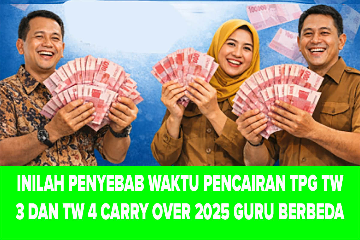 Inilah Penyebab Waktu Pencairan TPG TW 3 dan TW 4 Carry Over 2025 Guru Berbeda