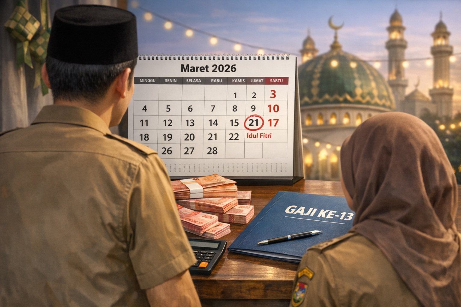 Menjelang Lebaran 2026, kapan THR ASN cair? Ini bocoran jadwal, komponen, dan perbedaan dengan gaji ke-13.