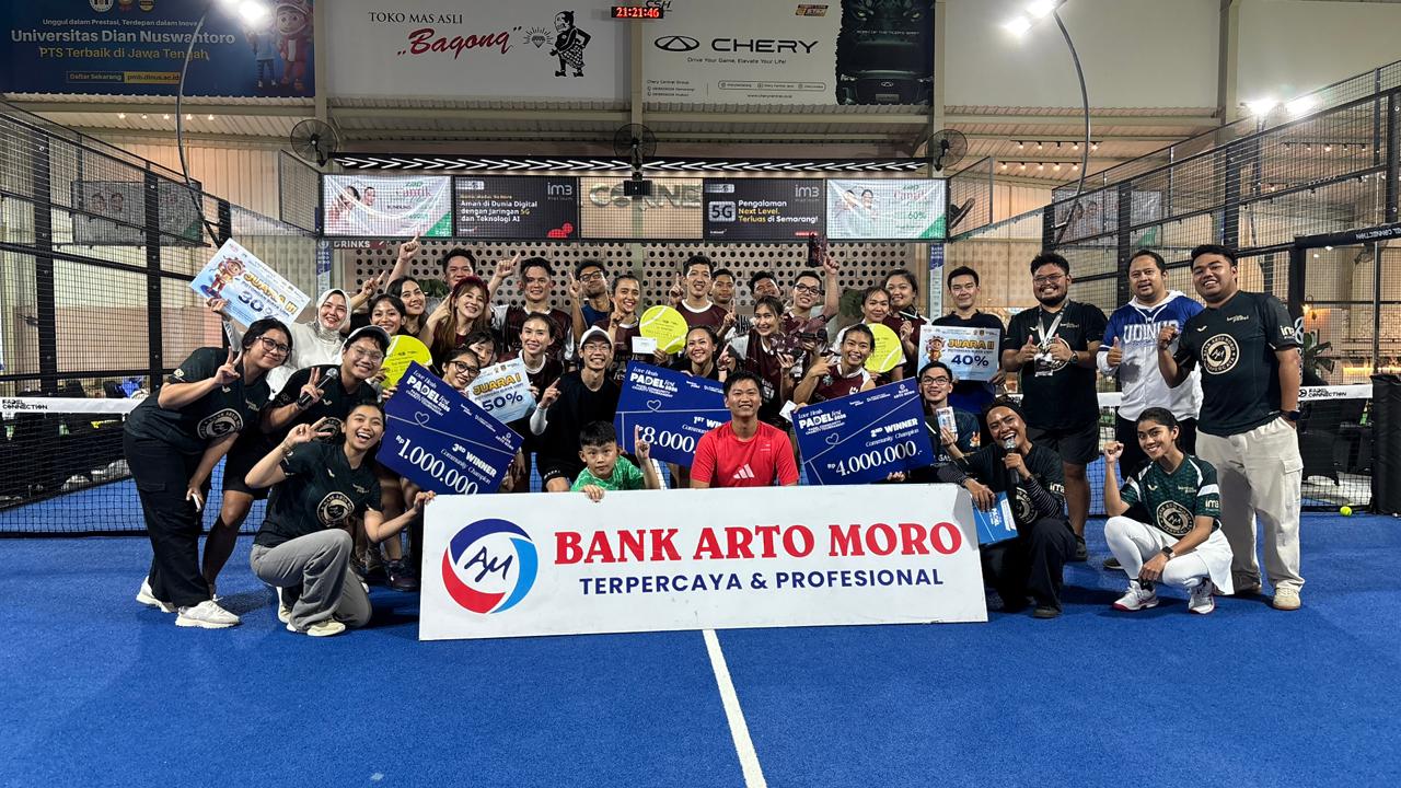 SPONSOR UTAMA: Bank Arto Moro hadir sebagai sponsor utama kegiatan Love Heals Padel Fest 2026.