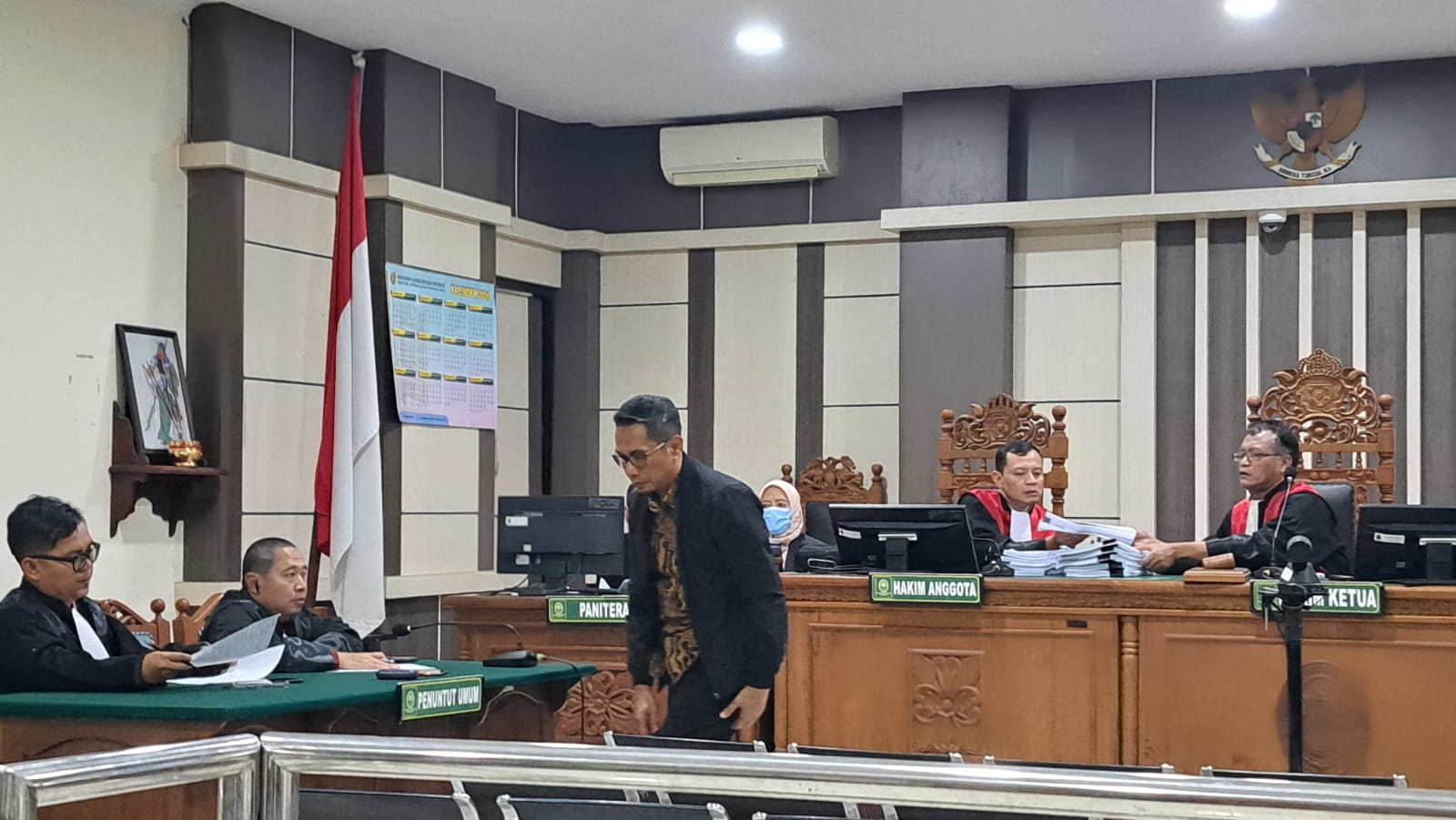 Terdakwa Andhi Nur Huda menjalani sidang putusan di Pengadilan Tipikor Semarang, Rabu (11/2/2026).