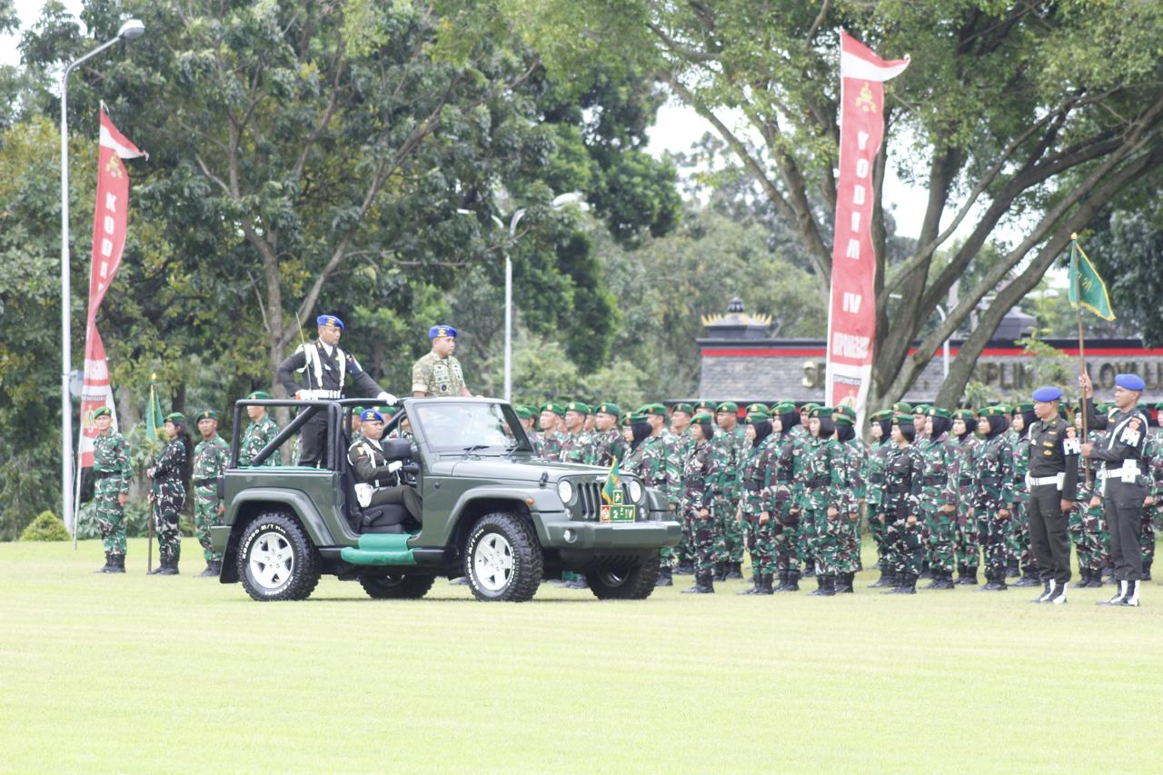 Gelar apel pasukan TNI terkait Operasi Gaktif dan Yustisi 2026 di Makodam IV Diponegoro