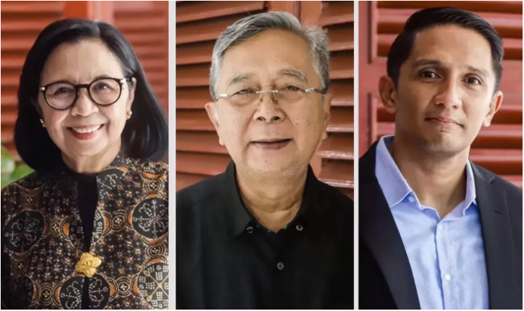 PAKAR HUKUM PERDATA: Tiga saksi ahli yang dihadirkan PT Jawa Pos, Prof. Rosa Agustina, Prof. Nindyo Pramono dan Ghansham Anand.