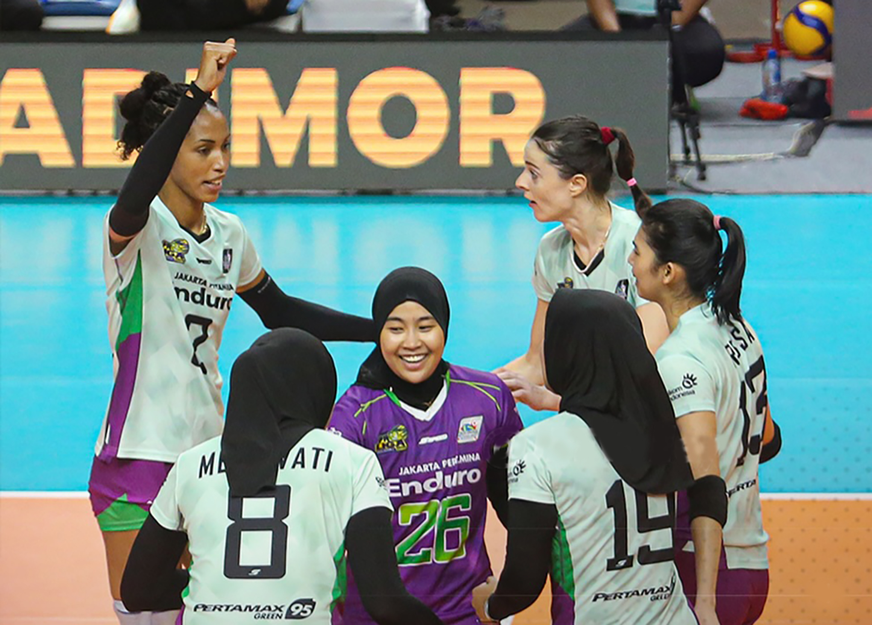 Jakarta Pertamina Enduro nyaman di puncak klasemen sementara Proliga 2026 putri dengan 24 poin dari 11 pertandingan.