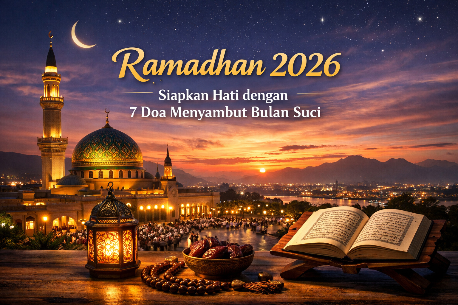 Ramadhan tinggal hitungan hari! Ini doa menyambut Ramadhan yang dianjurkan ulama agar hati bersih dan ibadah semakin maksimal.