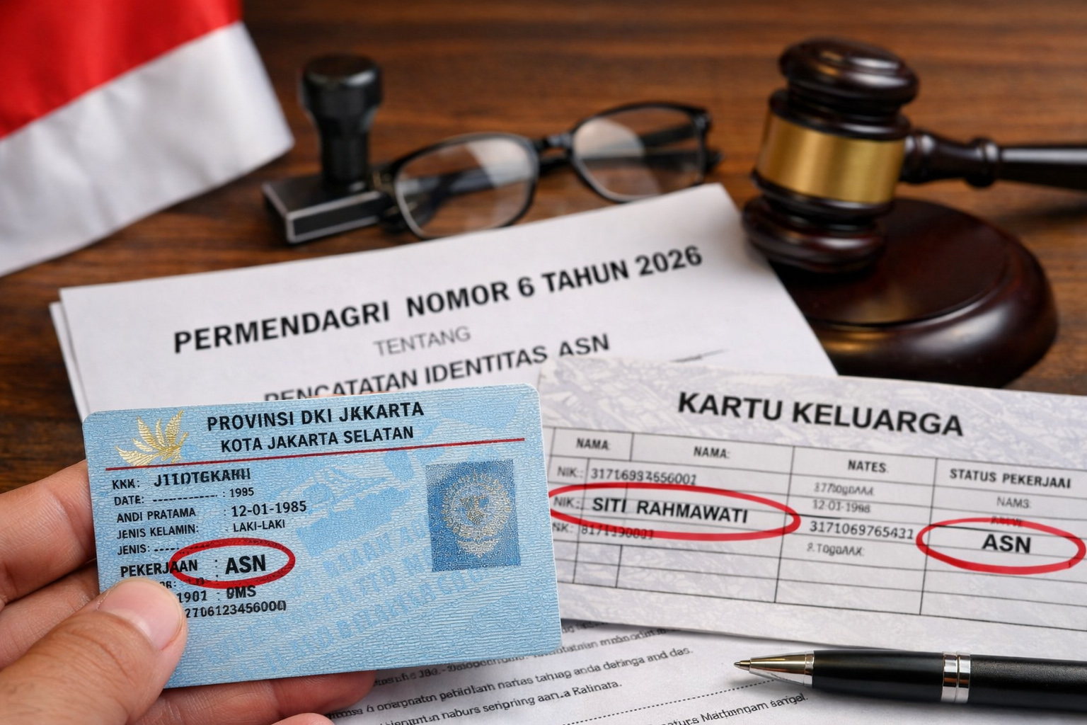 Permendagri 6 Tahun 2026 resmi terbit. Kolom pekerjaan PNS dan PPPK di KTP kini wajib ditulis ASN. Simak detail aturannya.
