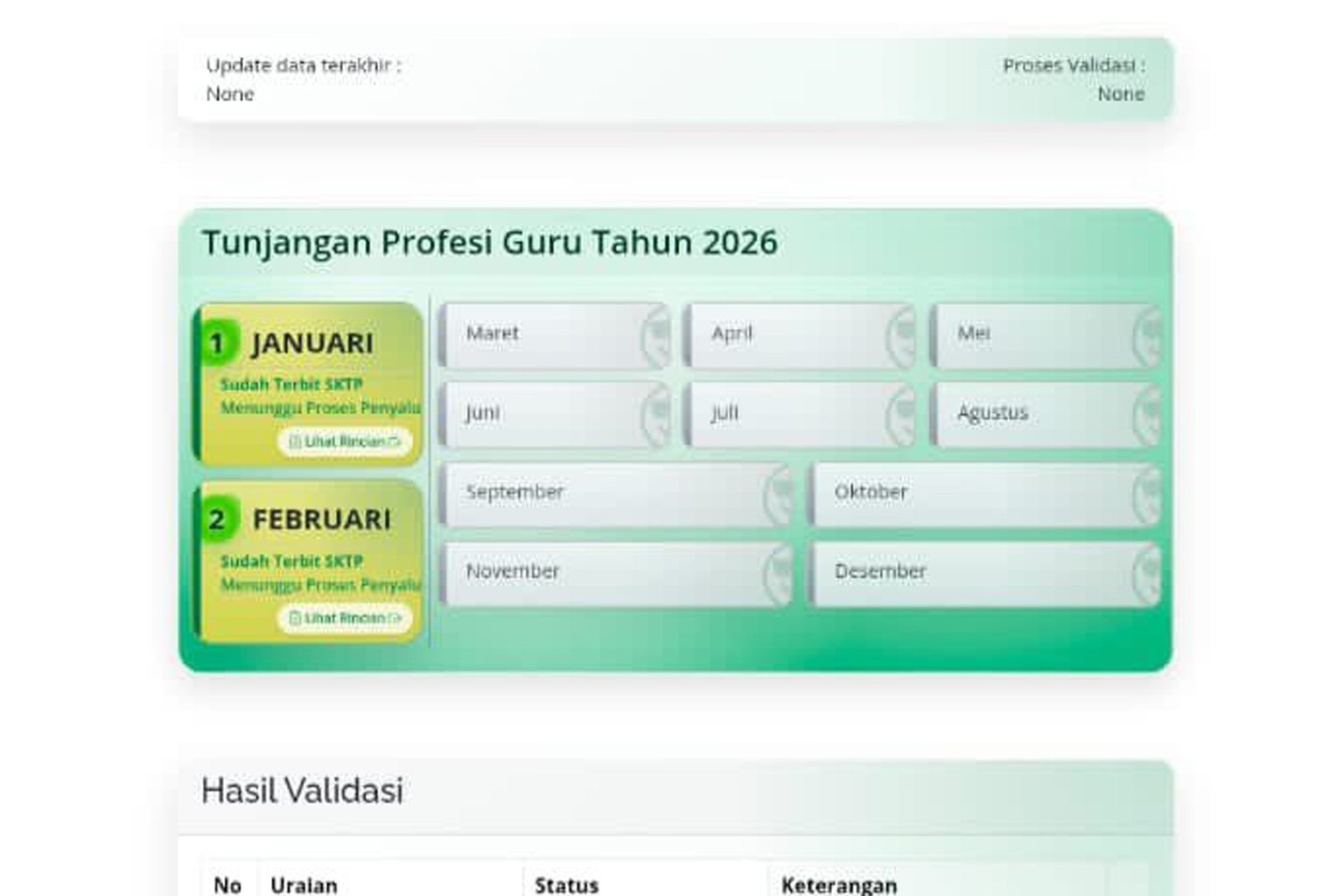 SKTP Februari 2026 resmi terbit di Info GTK dengan tanggal 19 Februari 2026. Simak estimasi pencairan TPG 24&ndash;27 Februari 2026, perbedaan mekanisme ASN dan non ASN, serta solusi jika SKTP belum muncul.