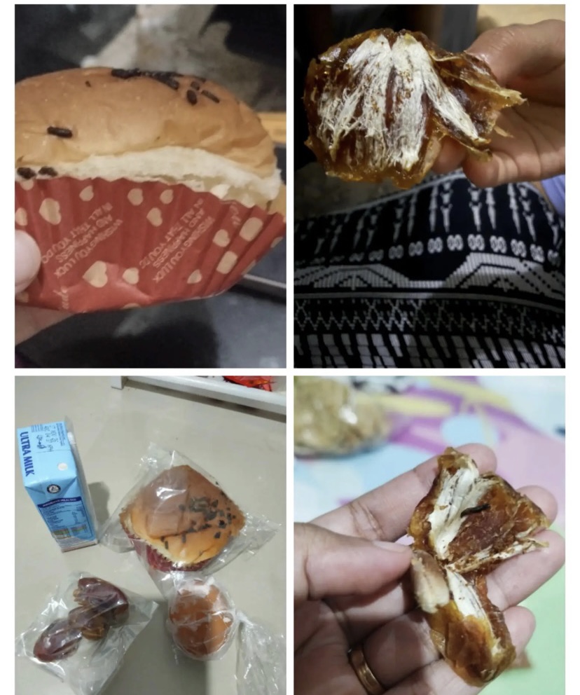 Penampakan menu MBG yang diterima siswa SD Muhammdiyah Temanggung pada Senin 23 Februari 2026.