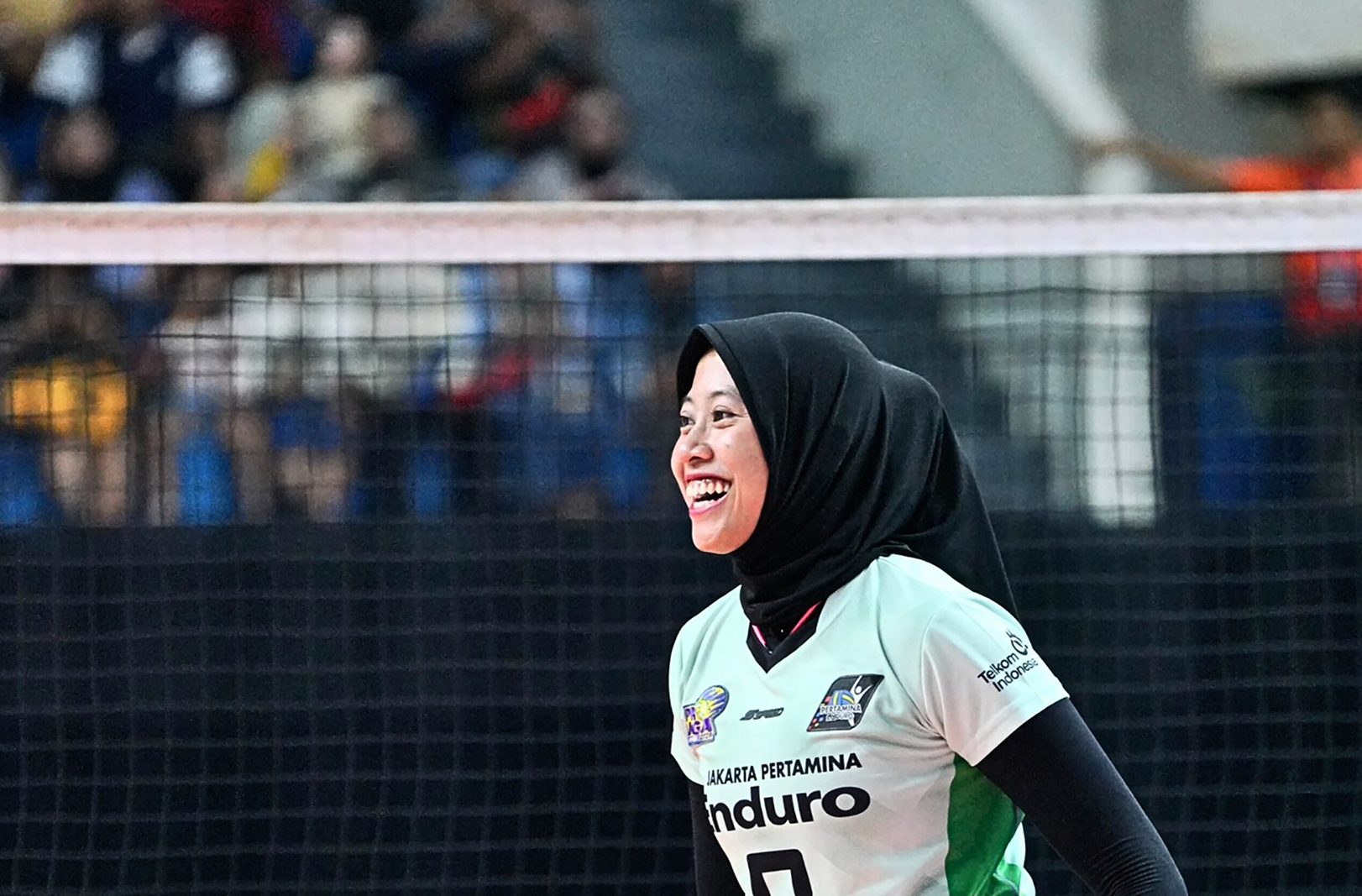 Megawati Hangestri Pertiwi bermain kurang maksimal saat menghadapi Gresik Petrokimia Pupuk Indonesia dengan mencetak empat poin dari set ketiga.