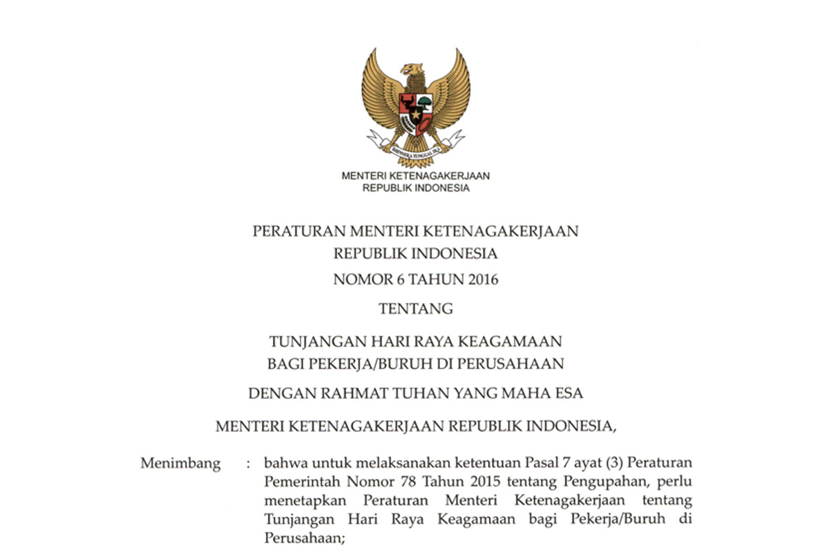 THR ASN 2026, Polri, TNI, Pensiunan Segera Cair,THR Pegawai Swasta Tidak Boleh Dicicil Sesuai Permenaker Nomor 6 Tahun 2016 