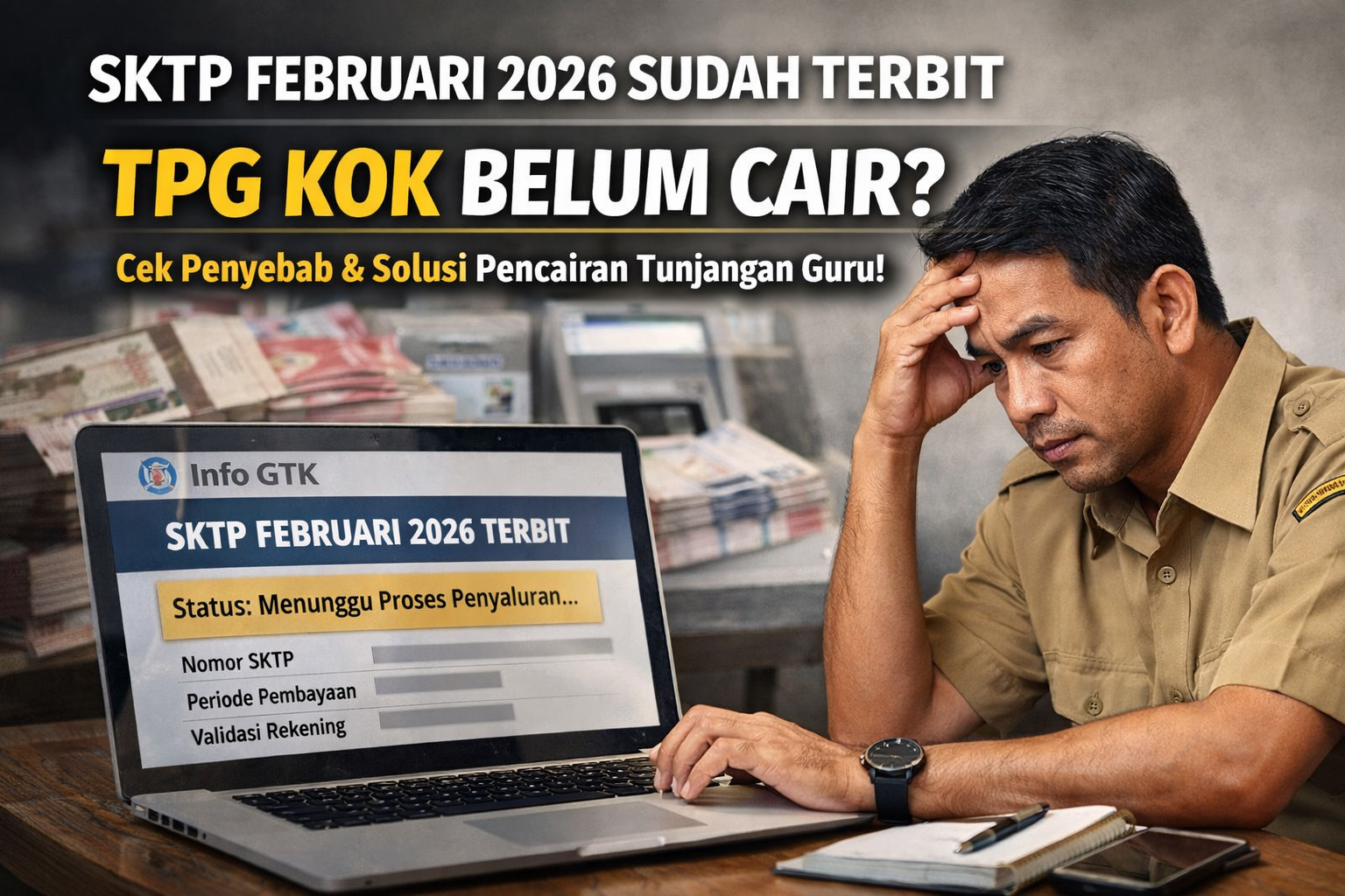 TPG belum cair setelah SKTP terbit? Pahami mekanisme pencairan tunjangan profesi guru 2026, mulai dari verifikasi data hingga proses transfer ke rekening.