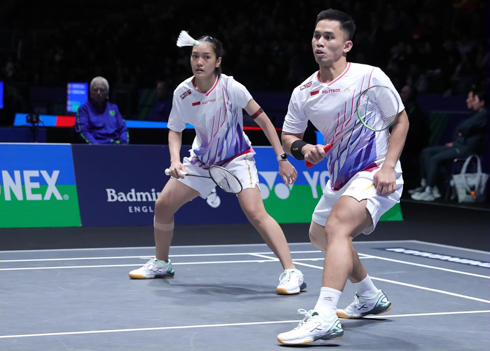 Amri Syahnawi/Nita Violina Marwah melaju ke babak 16 besar All England 2026 usai menyingkirkan wakil Jerman, Marvin Seidel/Thuc Phuong Nguyen 21-17, 21-14.