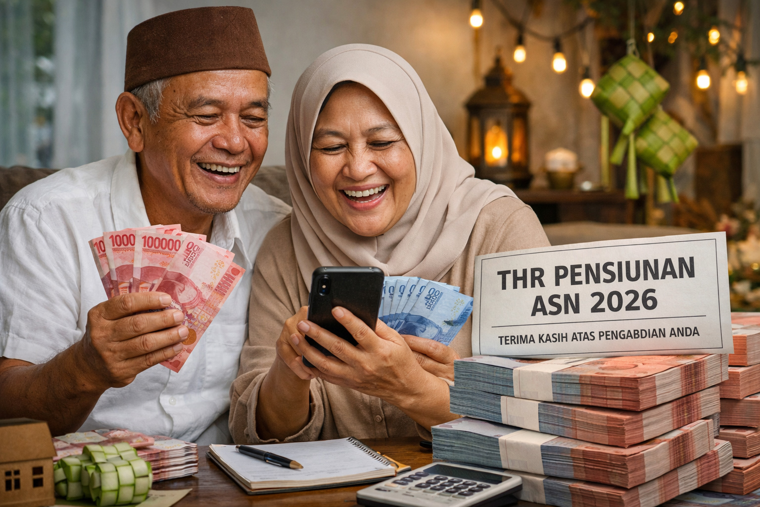 Menjelang Idul Fitri 2026, jutaan pensiunan ASN akan menerima THR dari pemerintah dengan nominal yang berbeda sesuai golongan pensiun.