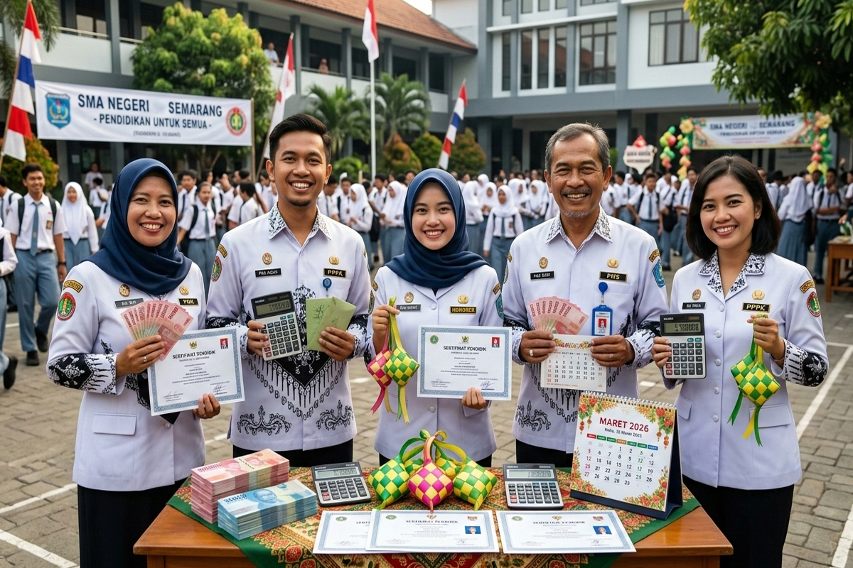 Hujan Uang, Kisaran Segini Besaran TPG dan THR 2026 yang Bakal Diterima Guru PPPK, PNS, Honorer Sertifikasi  