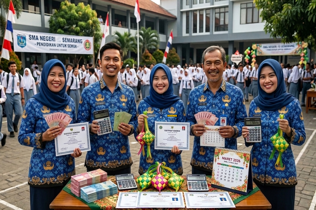 Bagi Guru yang Memiliki Sertifikat Pendidik, Pemerintah Menambahkan TPG sebesar 100 Persen dalam Bagian THR. 