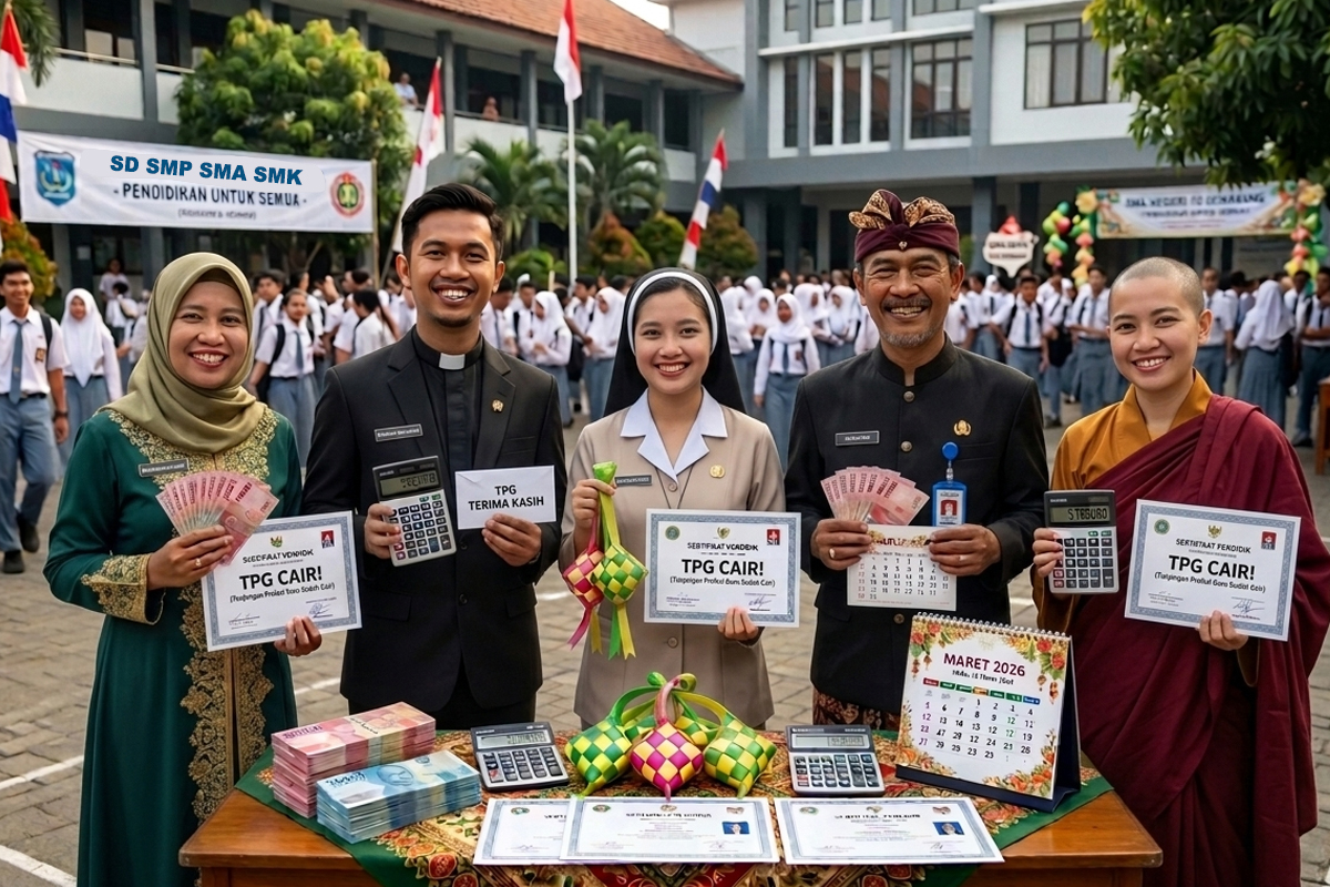 TPG 2026 Guru Agama Islam, Kristen, Katolik, Hindu, Buddha Mulai Dicairkan Kemenag, Berikut Rinciannya 