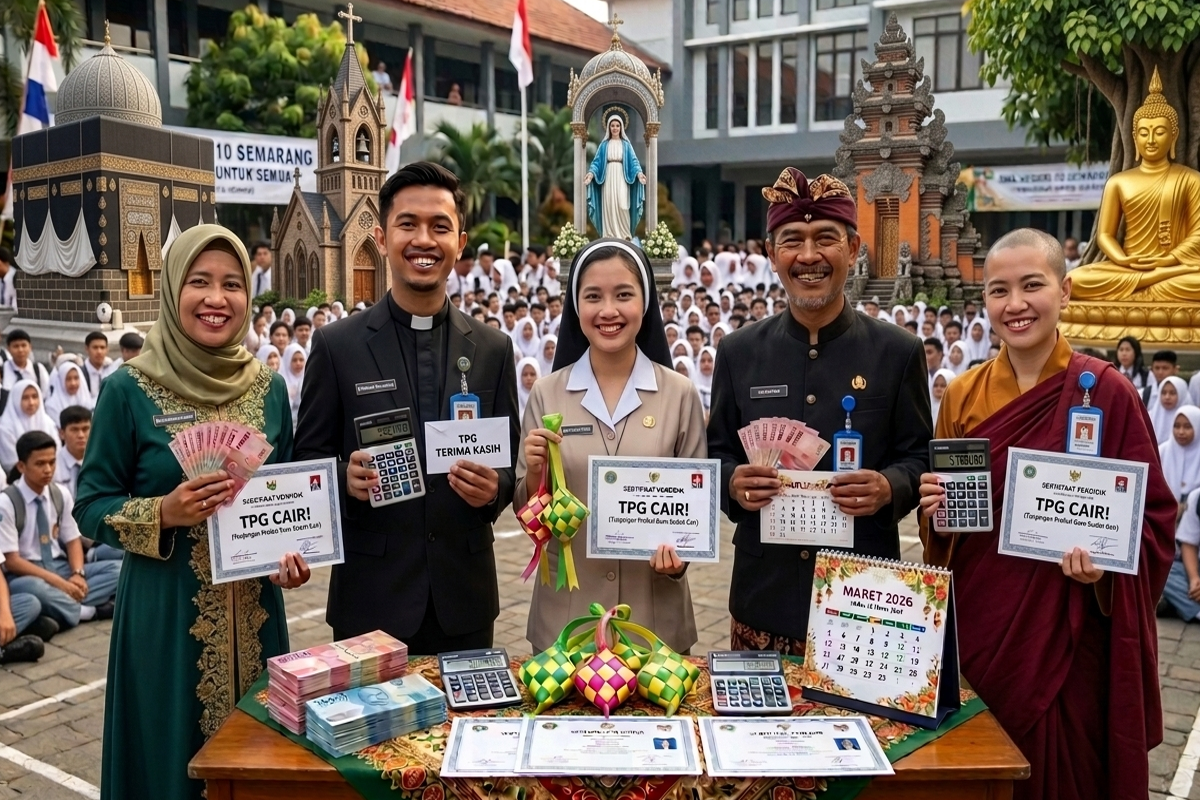 TPG 2026 Guru Agama Islam, Kristen, Katolik, Hindu, Buddha Kemenag dan Lulusan PPG 2025 Cair, Berikut Rinciannya 