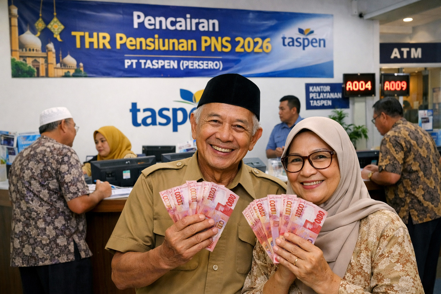 Jutaan pensiunan ASN mulai menerima THR 2026. PT TASPEN memastikan penyaluran berjalan cepat dan tepat waktu menjelang Idul Fitri.