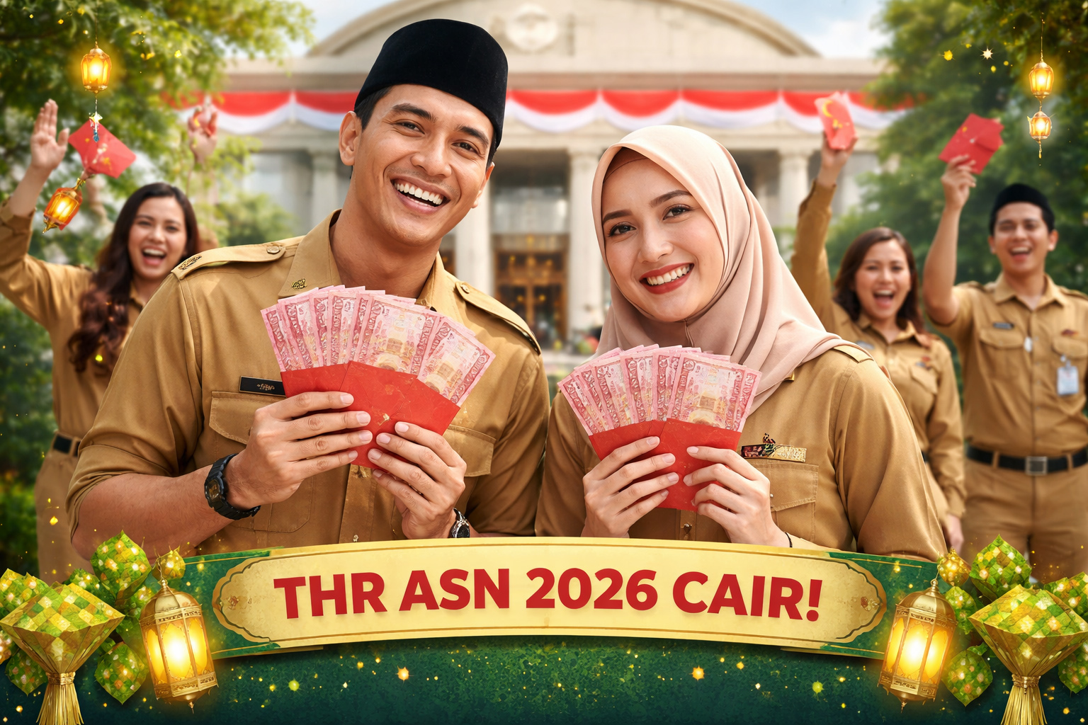 Informasi terbaru mengenai pencairan THR ASN 2026 berdasarkan PP Nomor 9 Tahun 2026 dan PMK 13 Tahun 2026. Simak jadwal lengkap pencairannya di sini.