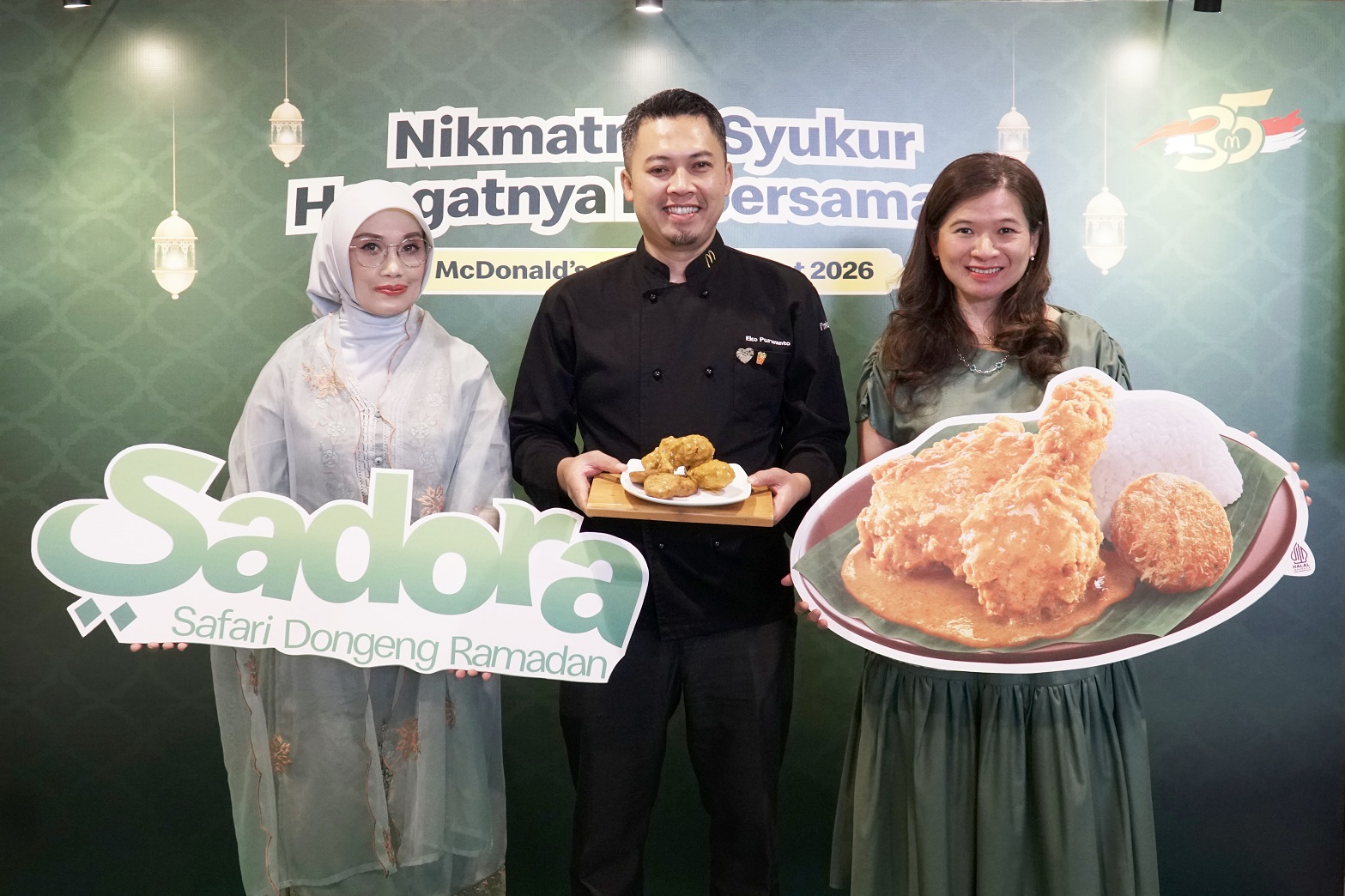 McDonald&rsquo;s Indonesia menggelar konferensi pers di Jakarta, Kamis (5/3/2026), untuk memperkenalkan berbagai inisiatif Ramadan sekaligus momen perayaan 35 tahun kehadirannya di Indonesia.